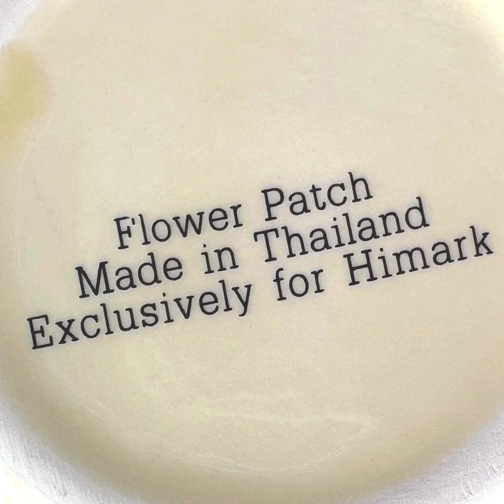 Himark Flower Patch Ceramic Condiment Set Lily Daffodil Honey Jam Jars‎ Utensils